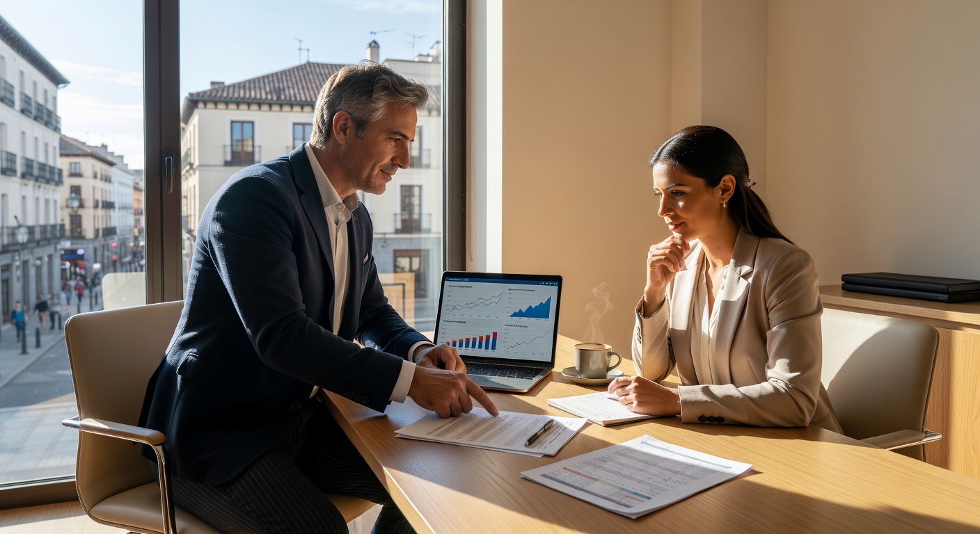 Sesión de consultoría financiera