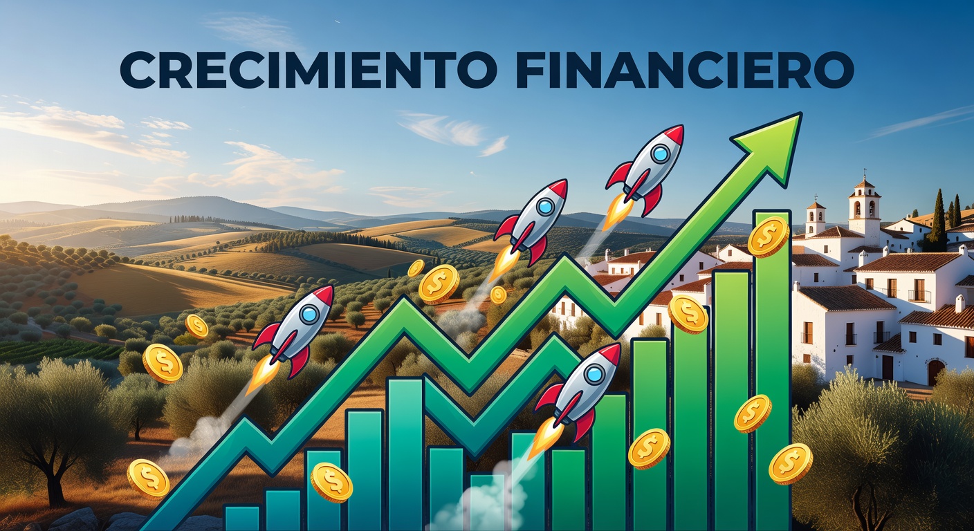 Gráficos de crecimiento financiero